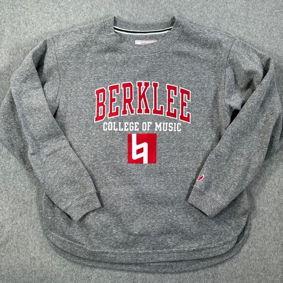 Berklee College of Music League Pullover Sweatshirt Size Small Gray Crew Neck - Picture 1 of 9